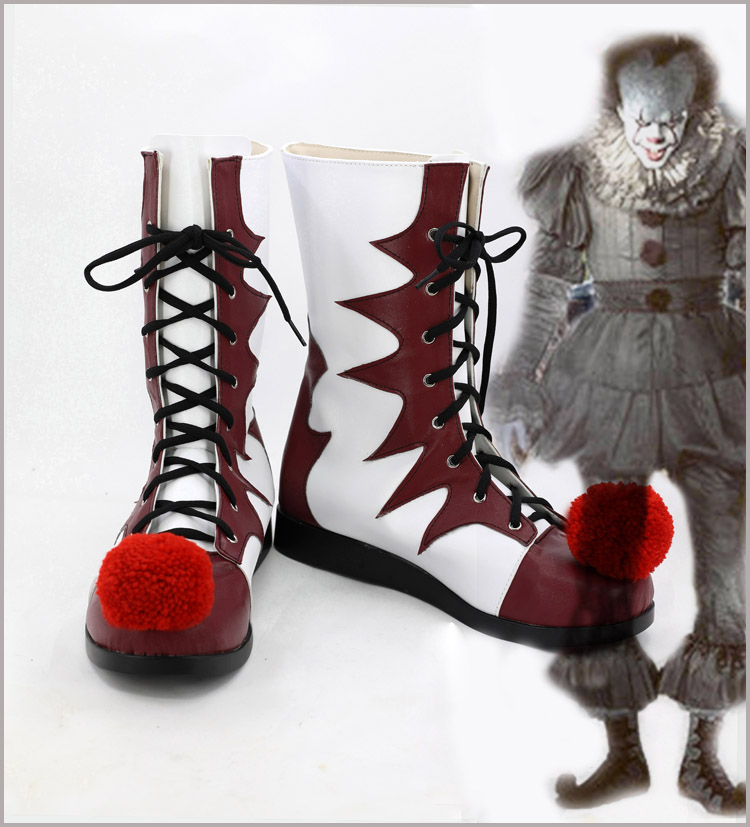 コスプレブーツ スティーブン・キングズ・イット/Stephen King's It ペニーワイズ/Pennywise コスプレ靴 cosplay 変装 仮装 サイズ豊富 豪華/華麗/高品質/ サイズオーダー    